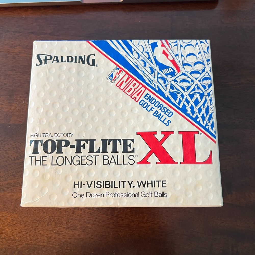 Top Flite x Chicago Bulls NBA XL 12 Golf Balls White High Visibility Open BoxNew